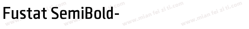 Fustat SemiBold字体转换
